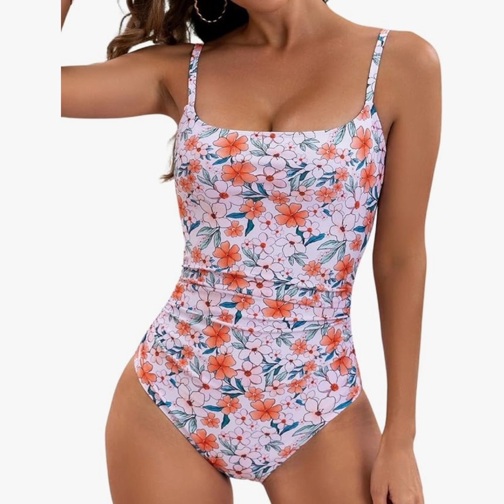 Eomenie Women's One Piece Swimsuits Tummy Control Ruched